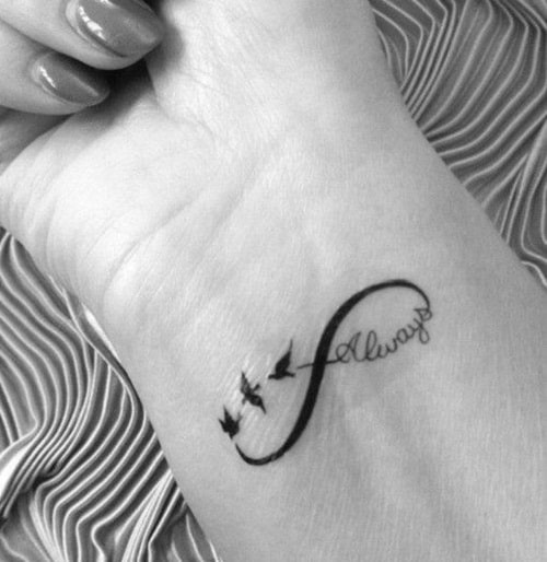 Always Infinity Birds Tattoo