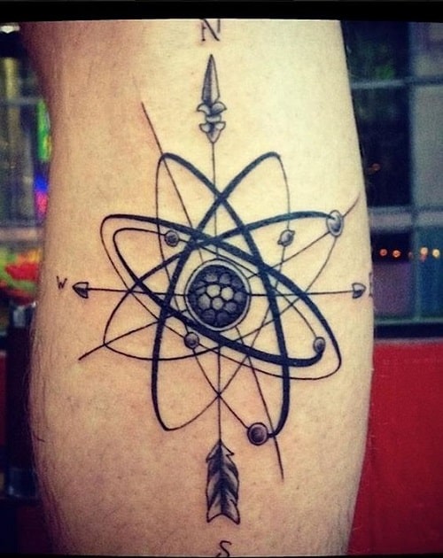 Atomic Compass Tattoos