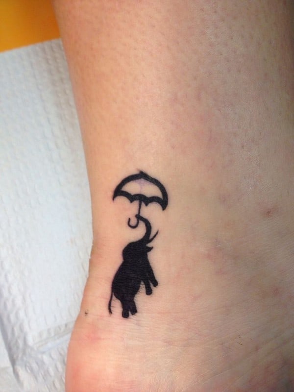 Baby Elephant Tattoos Design