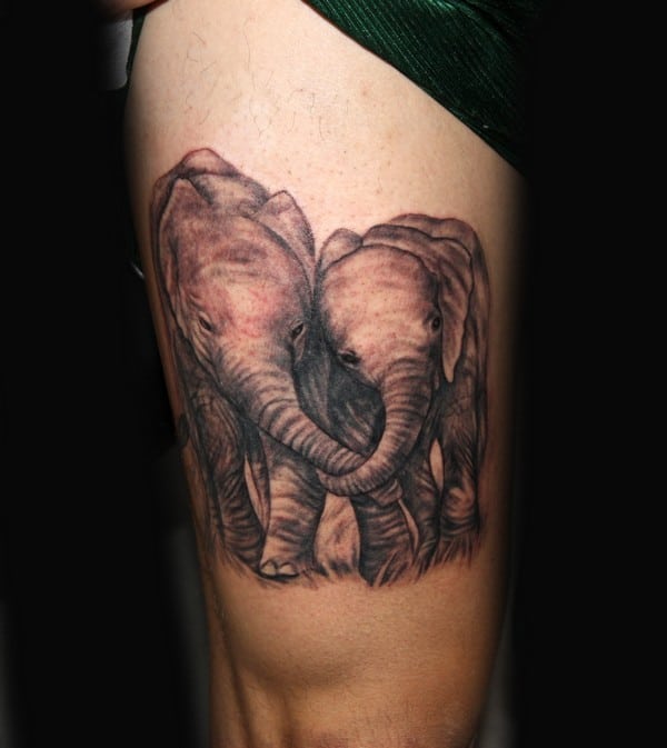Back Elephant Tattoo