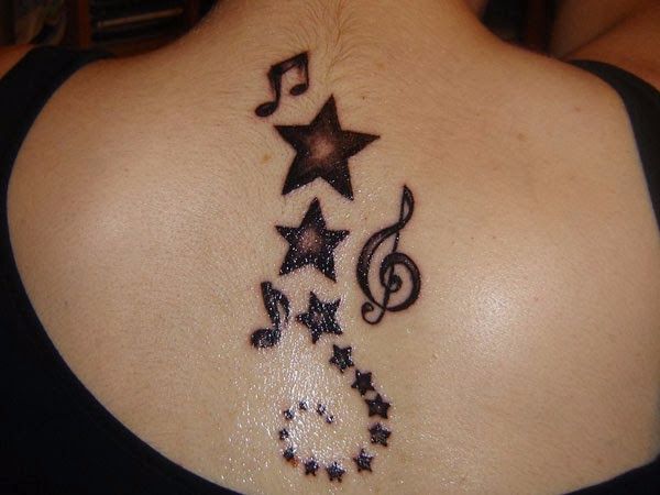 Star Tattoos For Womens Back