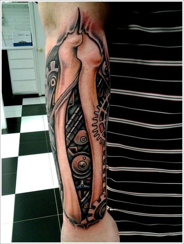 Amazing Biomechanical Tattoos