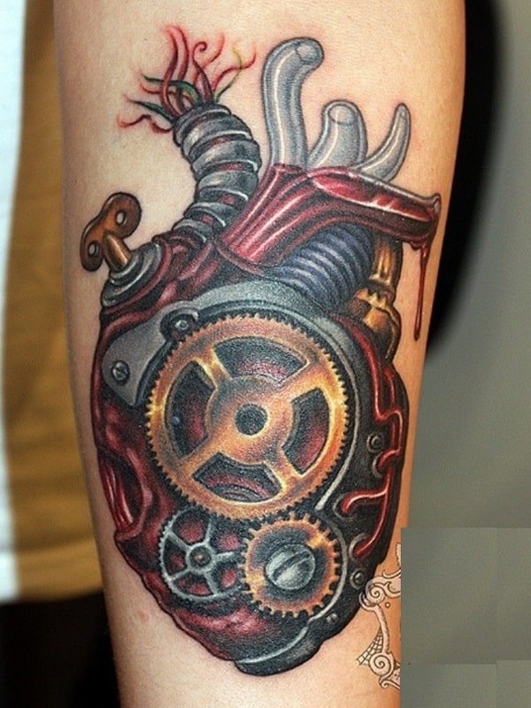 Biomechanical Tattoo Graphic · Creative Fabrica