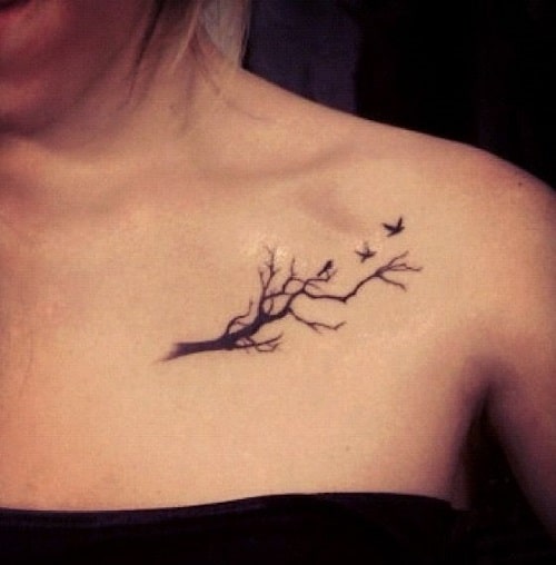 22+ Bird On Branch Tattoo - ShanzaCarly