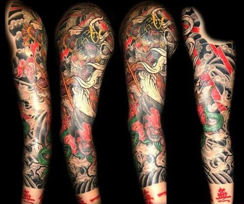 Colorful Samurai Tattoo