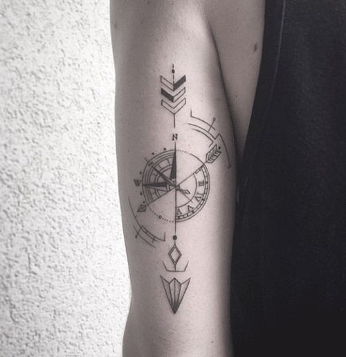 160+ Fascinating Compass Tattoo Designs & Meanings