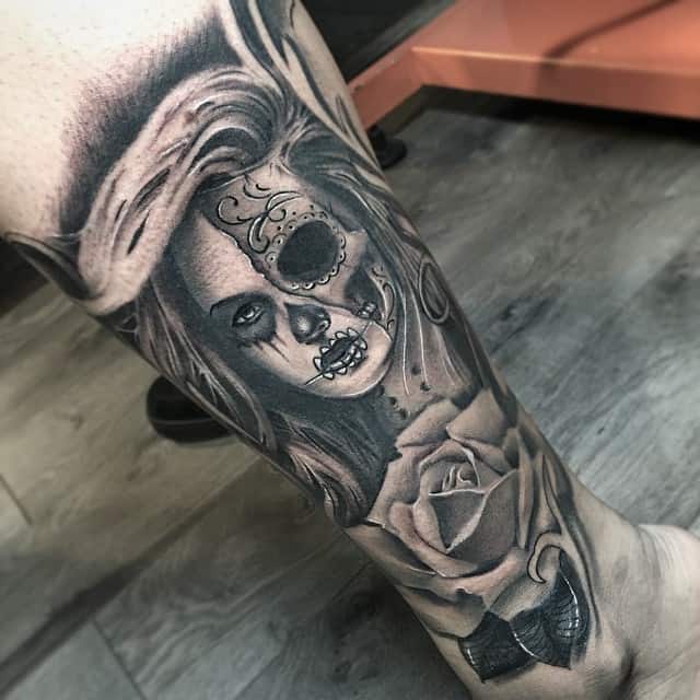 150 Show Stopping Day Of The Dead Tattoos February 2021