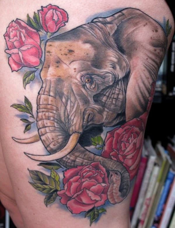 Elephant Back Tattoo