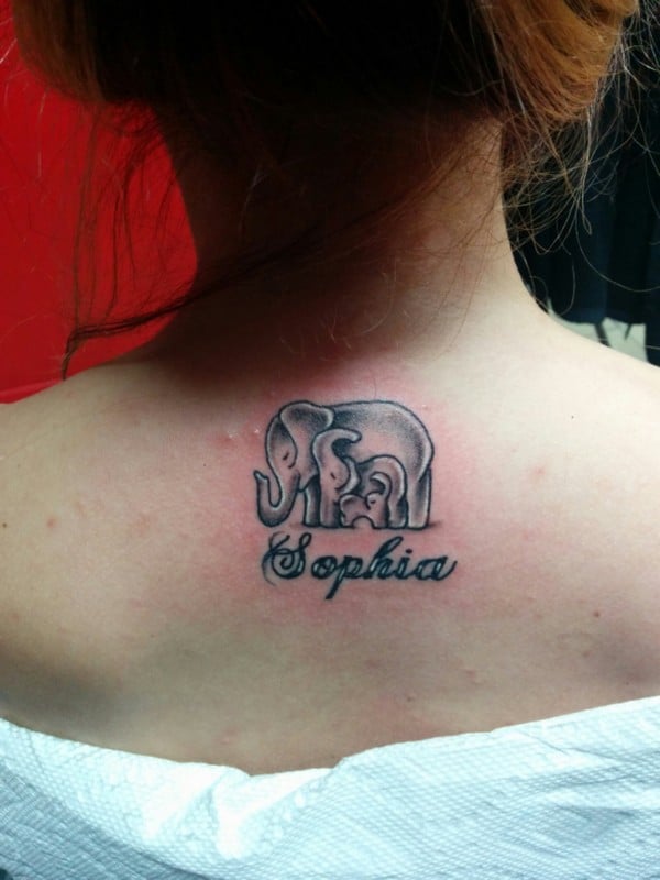 Elephant Family Tattoos