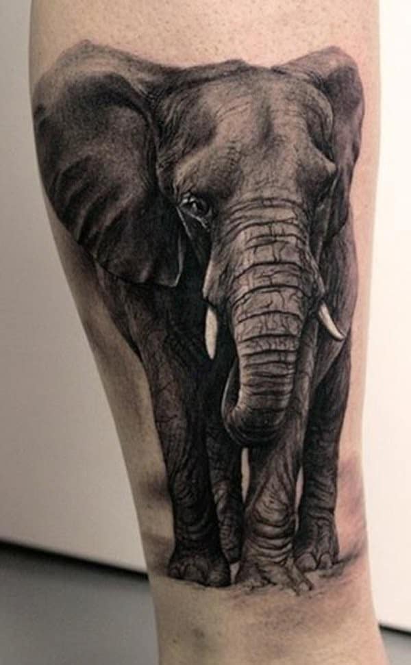 Elephant Leg Tattoo