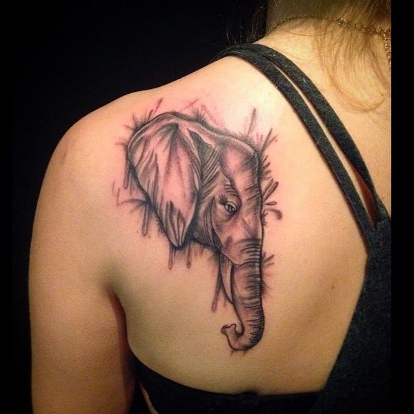 Elephant Tattoo On Hand