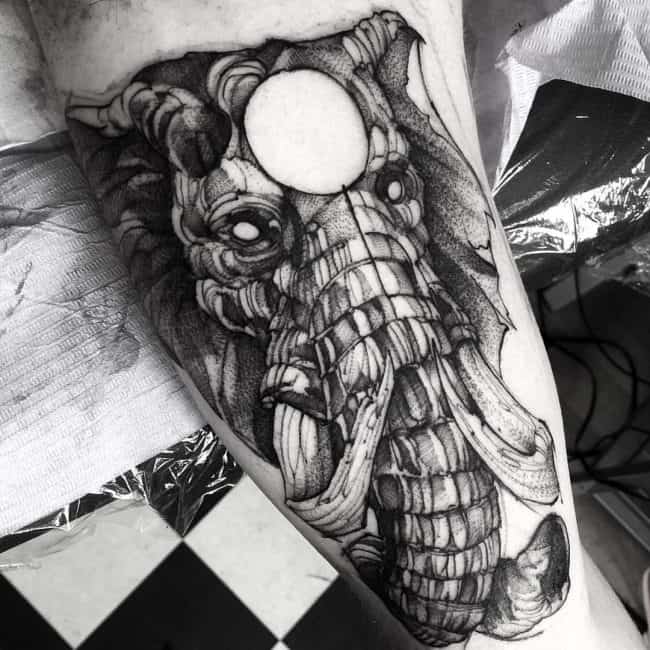 50 Geometric Elephant Tattoos Designs  Ideas 2023 With Meaning