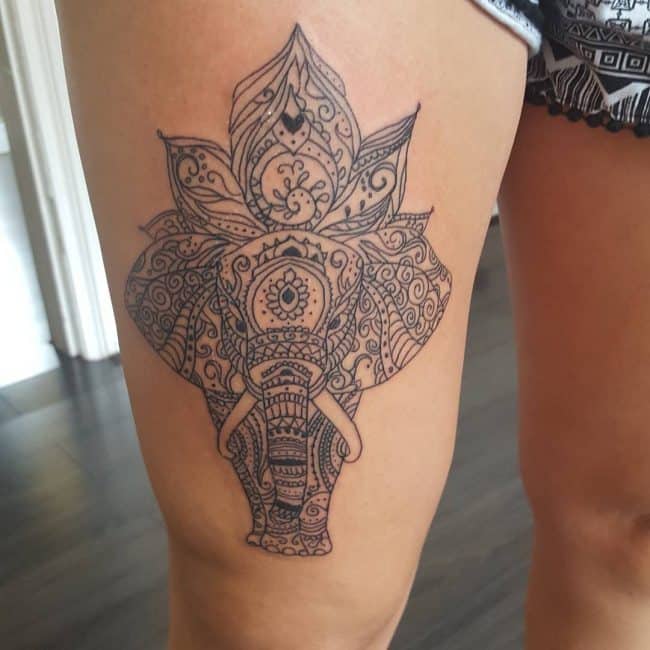 elephant tattoo52