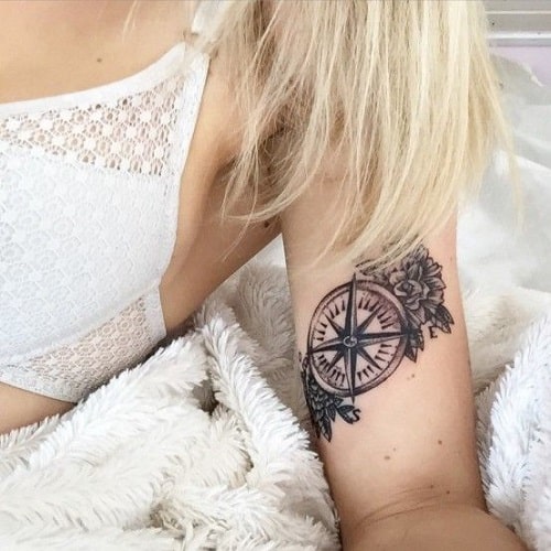 Create a pretty colorful compass tattoo | Tattoo contest | 99designs