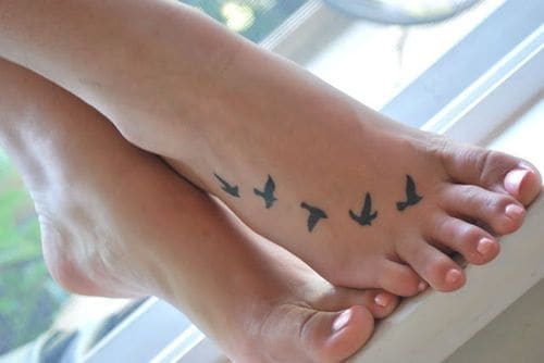 Foot Bird Tattoos
