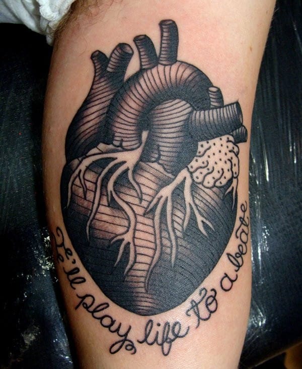 Heart Tattoos Men