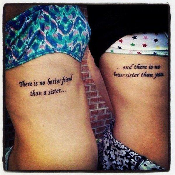 matching sister quotes tattoos