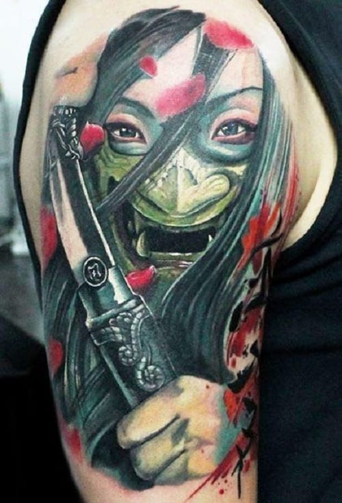 Samurai Girl tattoo by Peter Hlavacka  Post 27483