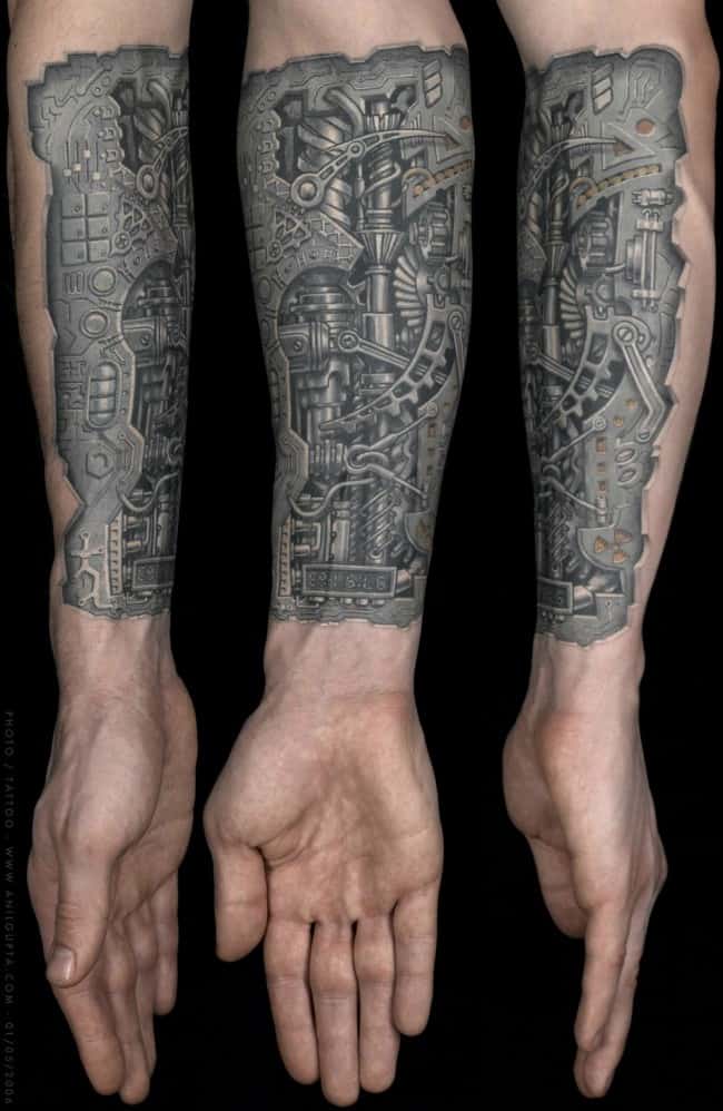 biomechanical tattoo design by spasticatedfurby666 on DeviantArt