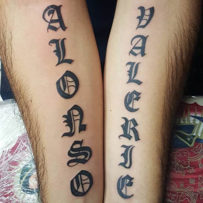 name tattoo