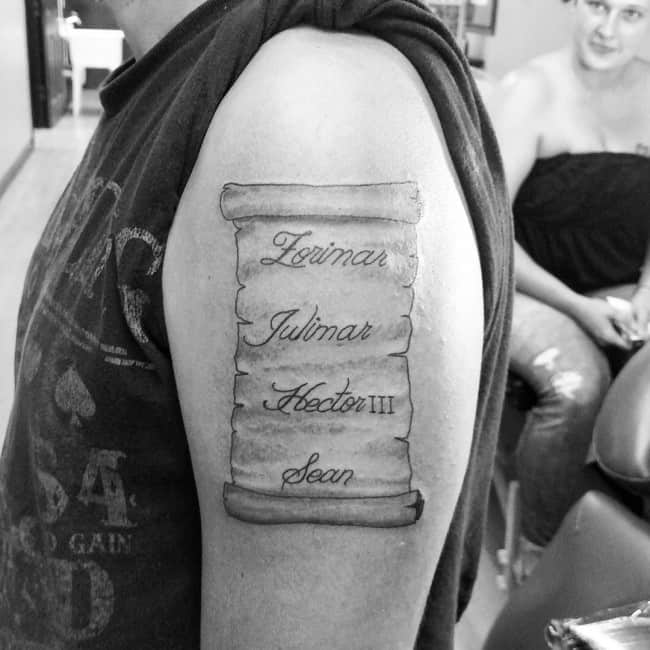 name tattoo