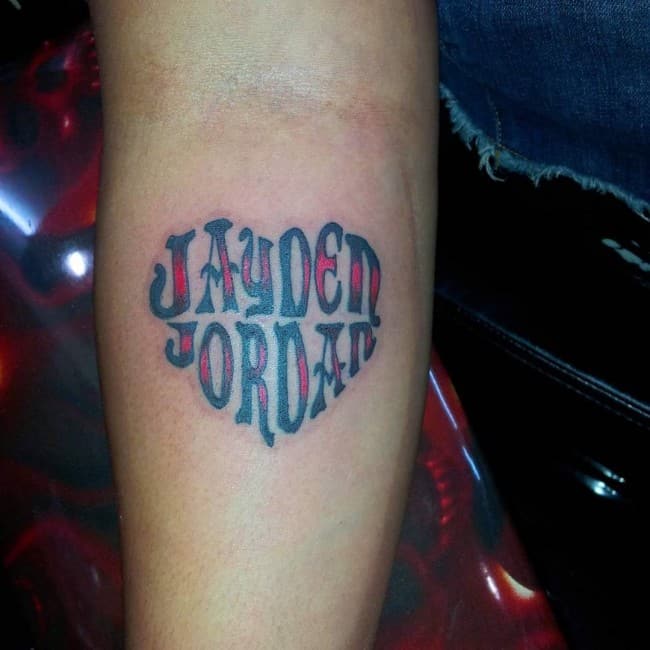 name tattoo