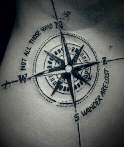 160+ Fascinating Compass Tattoo Designs & Meanings