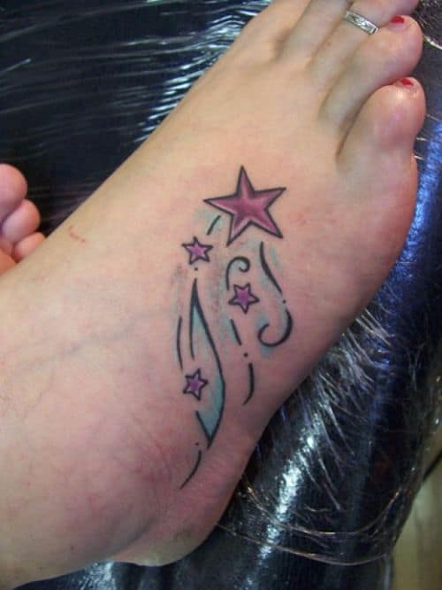 Star Tattoos With Color
