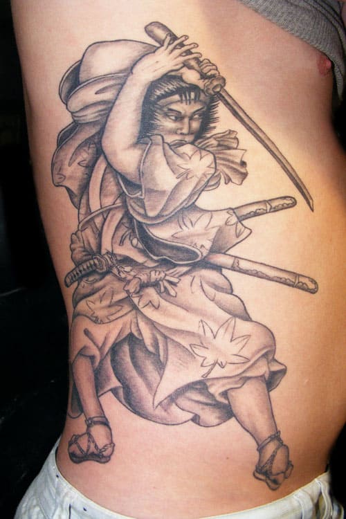 Samurai Side Tattoo