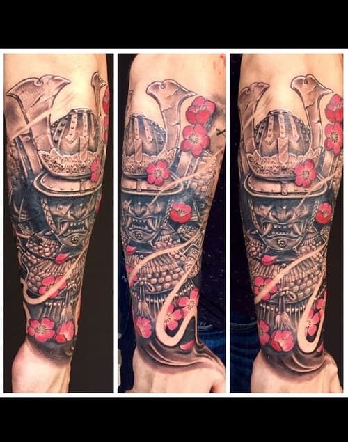 Samurai Tattoo on Arm