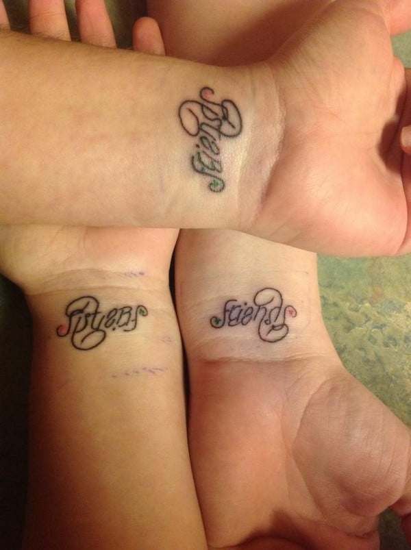 Meaningful Sister Tattoos For 3