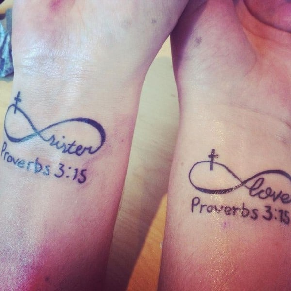 Sister Tattoos On Wrist
