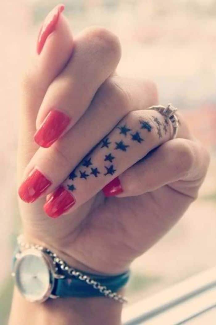 Female Star Tattoos Ideas