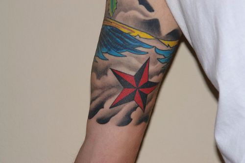 Star Tattoos For Upper Arms