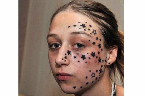 Star Tattoos Face