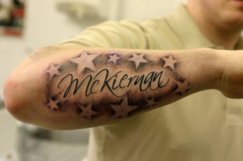 Star Tattoos With Names Inside