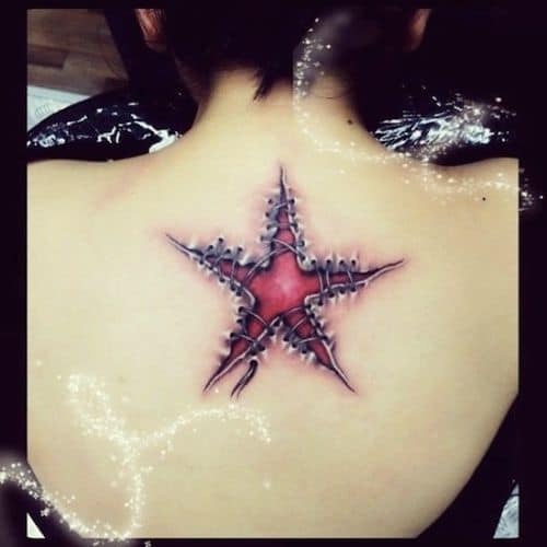 Star Tattoos For Back