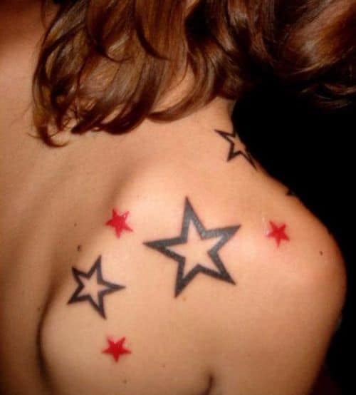 Star Tattoos For Womens Back