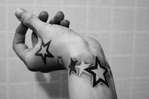 Wrist Star Tattoos For Guys