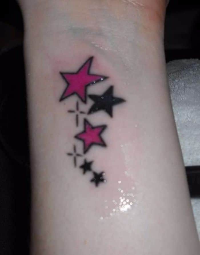 Small Shooting Star Tattoos