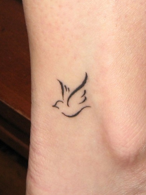 Tiny Flying Bird Tattoos
