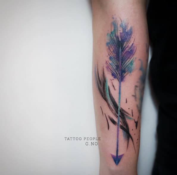 10 Beautiful And Motivational Arrow Tattoos  Tattoodo