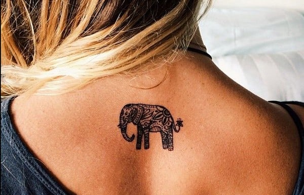 Watercolor Elephant Tattoo