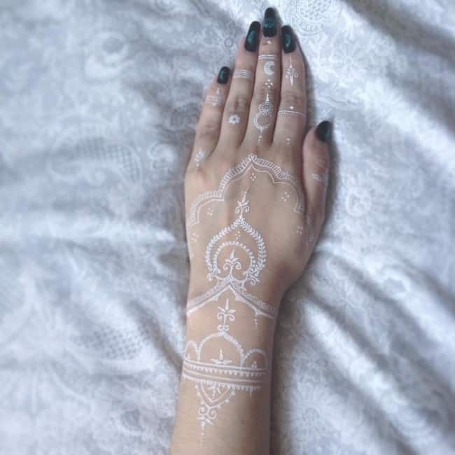 white tattoo