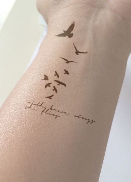 Temporary tattoo freedom birds  Tattoo Tijdelijk