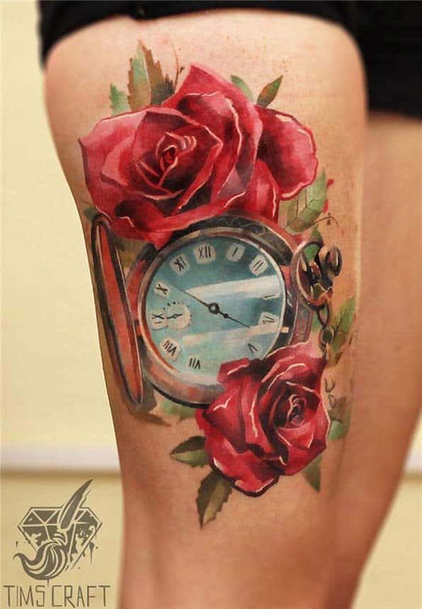 Pocket Watch Tattoo Design Variations And Meanings