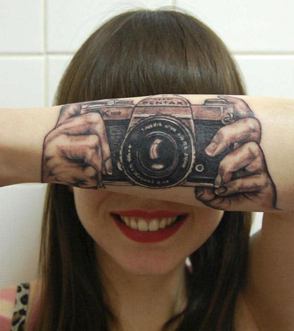 3D Camera Tattoos