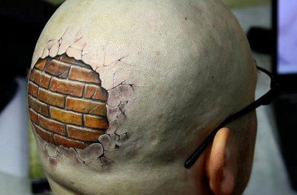 3D Head Tattoo