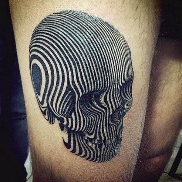 3D Skull Tattoo