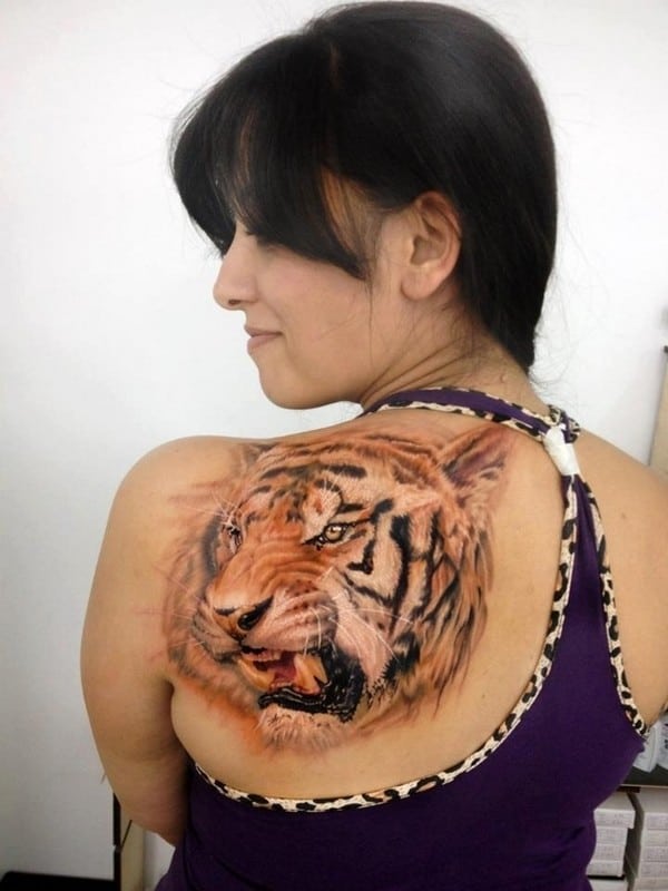 3D Tiger Tattoo